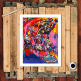 race car competition HD Canvas Print Home Decor Paintings Wall Art Pictures