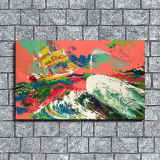 Sailing in the waves HD Canvas Print Home Decor Paintings Wall Art Pictures