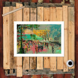 Street side HD Canvas Print Home Decor Paintings Wall Art Pictures