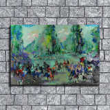 Horse racing party HD Canvas Print Home Decor Paintings Wall Art Pictures