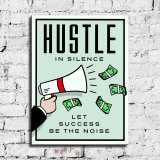 Hustle In Silence HD Canvas Print Home Decor Paintings Wall Art Pictures