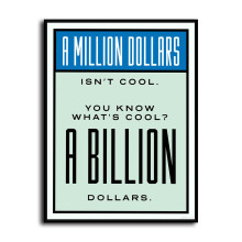 A Billion Dollars Alec Monopoly HD Canvas Print Home Decor Paintings Wall Art Pictures