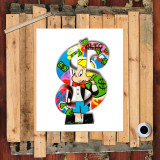 Rich little master HD Canvas Print Home Decor Paintings Wall Art Pictures