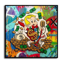 Rich little master HD Canvas Print Home Decor Paintings Wall Art Pictures
