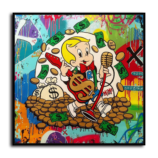 Rich little master HD Canvas Print Home Decor Paintings Wall Art Pictures