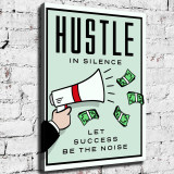 Hustle In Silence HD Canvas Print Home Decor Paintings Wall Art Pictures