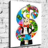Rich little master HD Canvas Print Home Decor Paintings Wall Art Pictures