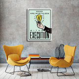 ideas vs execution HD Canvas Print Home Decor Paintings Wall Art Pictures