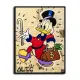 SCROOGE CARRYING MONEY HANDBAG CANE HD Canvas Print Home Decor Paintings Wall Art Pictures