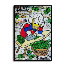 Scrooge McDuck HD Canvas Print Home Decor Paintings Wall Art Pictures