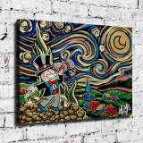 mimo starry night HD Canvas Print Home Decor Paintings Wall Art Pictures