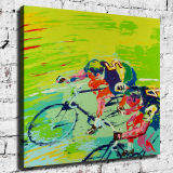 bicycle race HD Canvas Print Home Decor Paintings Wall Art Pictures