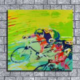 bicycle race HD Canvas Print Home Decor Paintings Wall Art Pictures