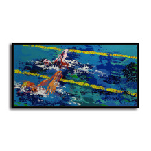 Swim HD Canvas Print Home Decor Paintings Wall Art Pictures