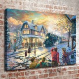 All Aboard for Christmas HD Canvas Print Home Decor Paintings Wall Art Pictures