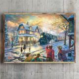 All Aboard for Christmas HD Canvas Print Home Decor Paintings Wall Art Pictures