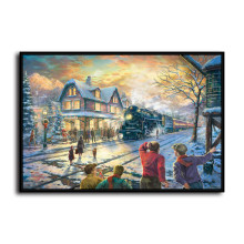 All Aboard for Christmas HD Canvas Print Home Decor Paintings Wall Art Pictures