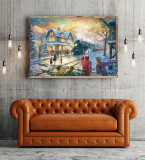 All Aboard for Christmas HD Canvas Print Home Decor Paintings Wall Art Pictures
