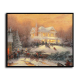 Victorian Christmas II HD Canvas Print Home Decor Paintings Wall Art Pictures