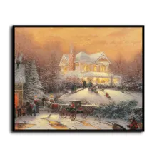 Victorian Christmas II HD Canvas Print Home Decor Paintings Wall Art Pictures