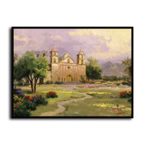 The Old Mission Santa Barbara HD Canvas Print Home Decor Paintings Wall Art Pictures