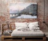 Evening on the Seine HD Canvas Print Home Decor Paintings Wall Art Pictures