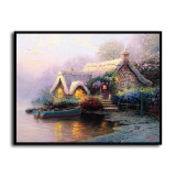 Lochaven Cottage HD Canvas Print Home Decor Paintings Wall Art Pictures