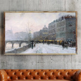 Evening on the Seine HD Canvas Print Home Decor Paintings Wall Art Pictures