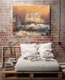 Victorian Christmas II HD Canvas Print Home Decor Paintings Wall Art Pictures