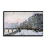 Evening on the Seine HD Canvas Print Home Decor Paintings Wall Art Pictures