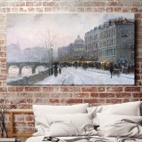 Evening on the Seine HD Canvas Print Home Decor Paintings Wall Art Pictures