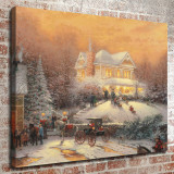 Victorian Christmas II HD Canvas Print Home Decor Paintings Wall Art Pictures