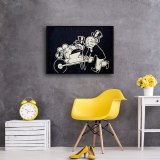 Money Weightlifter HD Canvas Print Home Decor Paintings Wall Art Pictures