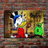 Scrooge McDuck HD Canvas Print Home Decor Paintings Wall Art Pictures