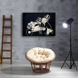 Money Weightlifter HD Canvas Print Home Decor Paintings Wall Art Pictures