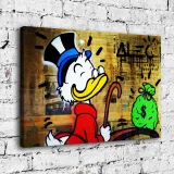 Scrooge McDuck HD Canvas Print Home Decor Paintings Wall Art Pictures