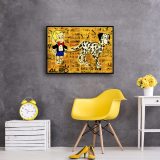 Rich and dollar the dog HD Canvas Print Home Decor Paintings Wall Art Pictures