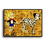 Rich and dollar the dog HD Canvas Print Home Decor Paintings Wall Art Pictures