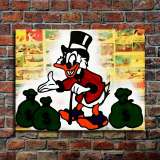 Scrooge McDuck HD Canvas Print Home Decor Paintings Wall Art Pictures