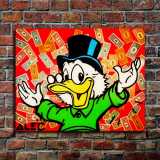 Scrooge McDuck HD Canvas Print Home Decor Paintings Wall Art Pictures