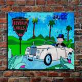 Uncle rich car HD Canvas Print Home Decor Paintings Wall Art Pictures