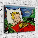 Sleeping young master HD Canvas Print Home Decor Paintings Wall Art Pictures