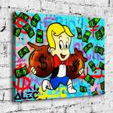 Rich little master HD Canvas Print Home Decor Paintings Wall Art Pictures