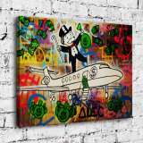 Rich man's plane HD Canvas Print Home Decor Paintings Wall Art Pictures