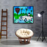 Uncle rich car HD Canvas Print Home Decor Paintings Wall Art Pictures