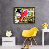 Scrooge McDuck HD Canvas Print Home Decor Paintings Wall Art Pictures