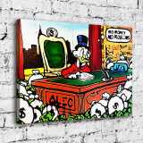 Scrooge McDuck HD Canvas Print Home Decor Paintings Wall Art Pictures