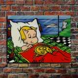 Sleeping young master HD Canvas Print Home Decor Paintings Wall Art Pictures