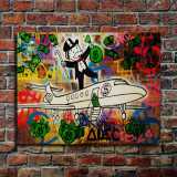 Rich man's plane HD Canvas Print Home Decor Paintings Wall Art Pictures