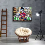 Scrooge McDuck HD Canvas Print Home Decor Paintings Wall Art Pictures
